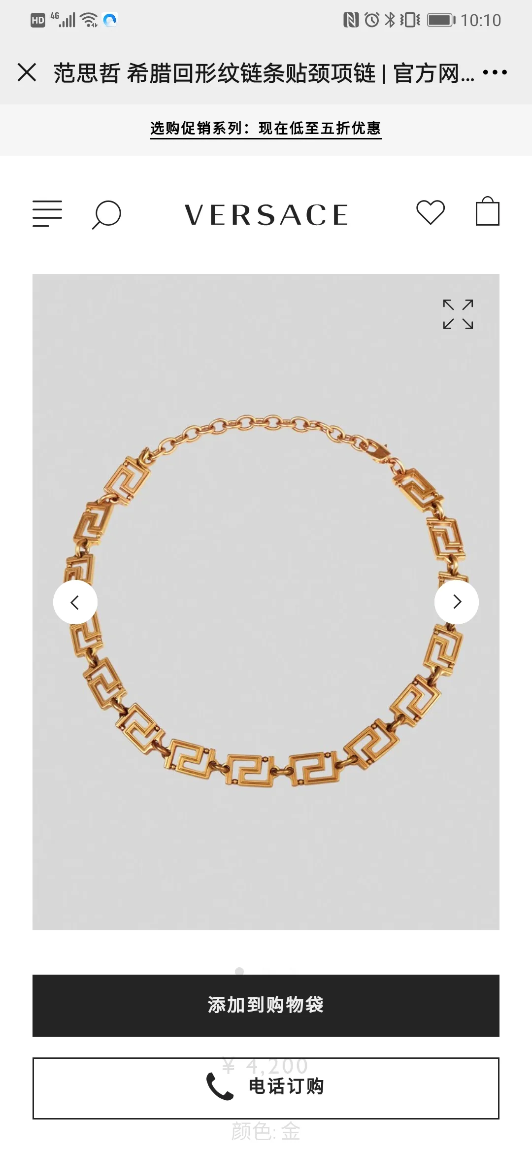 Versace Necklace