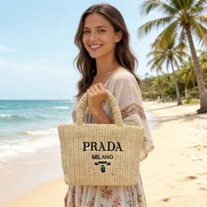 Prada Straw Bags