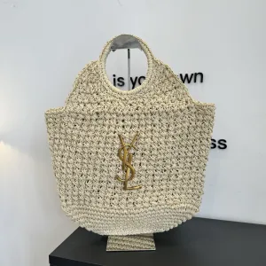 Saint Laurent Straw Bags