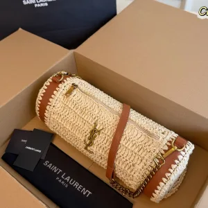 Saint Laurent Straw Bags